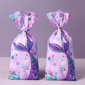 Saci de bomboane cu coadă de sirenă, pungă de ambalare pentru cadou, decorațiuni pentru petrecerea de aniversare a sirenei, pentru copii, fete, pentru baby shower, pentru petreceri de nuntă