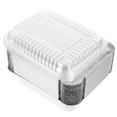 20 buc folie de aluminiu cu aer cutie de ambalare tigăi mici tăvi de unică folosință cutii biscuiți argintii recipiente pentru alimente la pachet