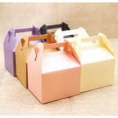Cutie de cadou din hârtie goală DIY. Bomboane de culoare multiplă/cutie de afișare pentru favoarea de nuntă. Cutie de pachet cadou kraft/roz/violet 10 buc per lot