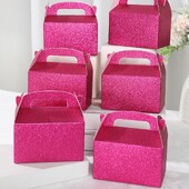 6 buc. valiză strălucitoare, bomboane, cadouri, pungi, pungă de ambalare pentru biscuiți, decorațiuni pentru petrecerea de mulți ani, pentru copii, pentru baby shower, pentru fete