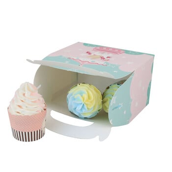 12 ΤΕΜ. Unicorn Kids Birthday Cake Candy Box Μπισκότο Κουτί ψησίματος για καλεσμένους Baby Shower Party Τσάντα Συσκευασία Μπομπονιέρα Διακόσμηση