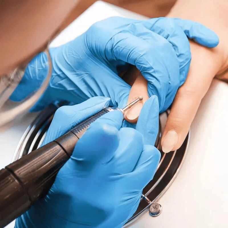 100/50/20 buc. Mănuși de unică folosință albastră din nitril Mănuși impermeabile pentru curățarea gospodăriei pentru bucătărie, fără latex, instrumente de curățare pentru uz casnic