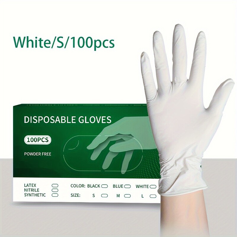 100 mănuși nitro de unică folosință, mănuși de spălat multifuncționale, mănuși impermeabile potrivite pentru gătit, spălat auto, tatuaj, cle
