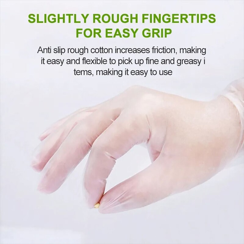 100 buc. Mănuși fără latex Mănuși de unică folosință TPE, transparente, anti-alunecare, pentru siguranța muncii, mănuși de curățare de uz casnic de calitate alimentară