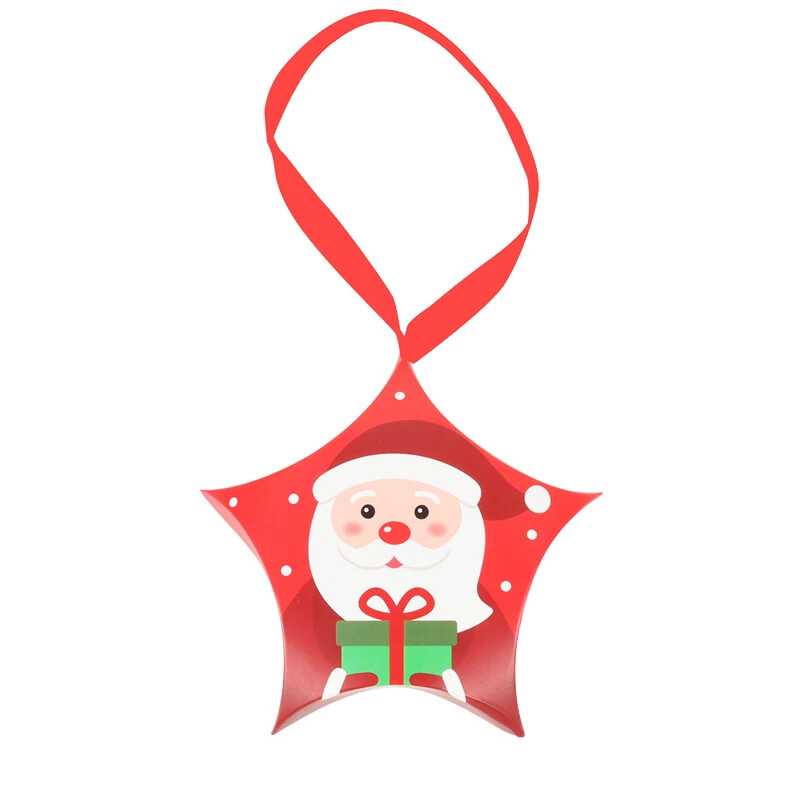 8 bucăți Crăciun Ajunul Crăciun ambalaj bomboane Cutii de cadou creative Bomboane cu stele Cinci stele Cutii de cadou de Halloween Rechizite pentru petreceri