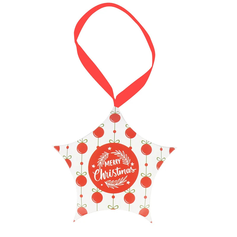 8 bucăți Crăciun Ajunul Crăciun ambalaj bomboane Cutii de cadou creative Bomboane cu stele Cinci stele Cutii de cadou de Halloween Rechizite pentru petreceri