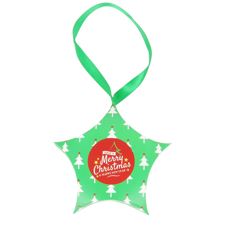 8 bucăți Crăciun Ajunul Crăciun ambalaj bomboane Cutii de cadou creative Bomboane cu stele Cinci stele Cutii de cadou de Halloween Rechizite pentru petreceri