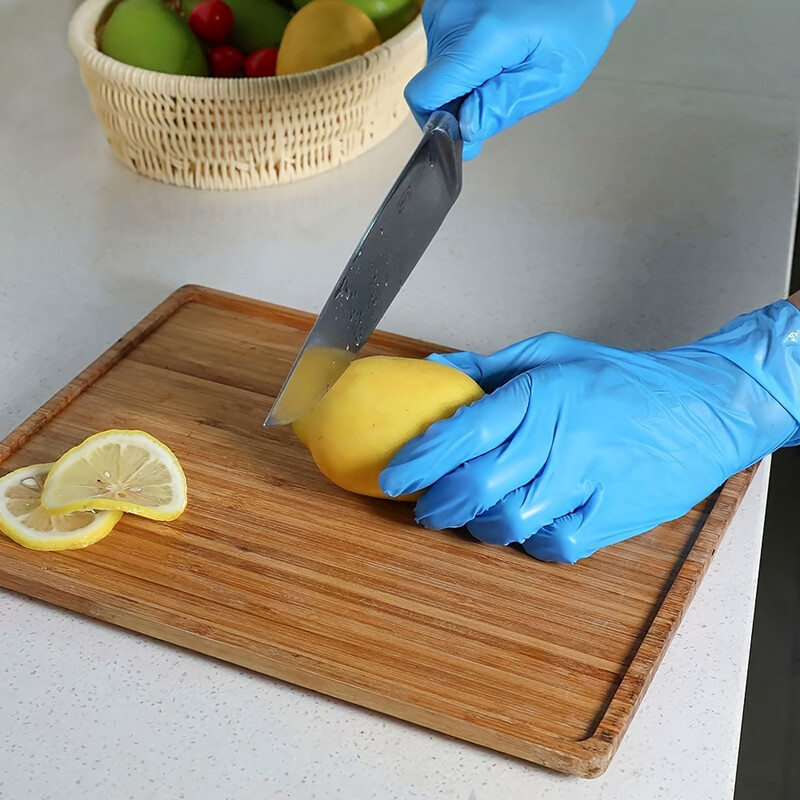 100/50 buc mănuși albastre de unică folosință din nitril, impermeabile și rezistente la ulei, mănuși durabile, antistatice, pentru unelte de gătit de bucătărie