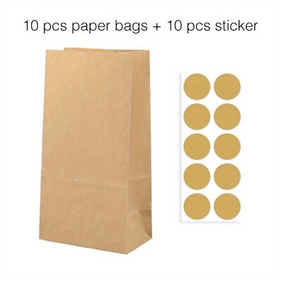 10 gab. Krāsaini, stingru svītru un punktveida stāvmaisi ar uzlīmēm - 18x9x6cm Favor dāvanu iesaiņojuma kārumu maisiņi kāzām
