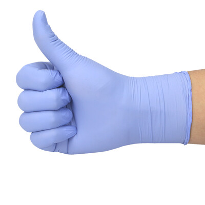9 hüvelykes nitril vizsgálati kesztyű, latex- és púdermentes, nem steril, élelmiszer-biztonságos tisztító, eldobható kesztyű, 100 db