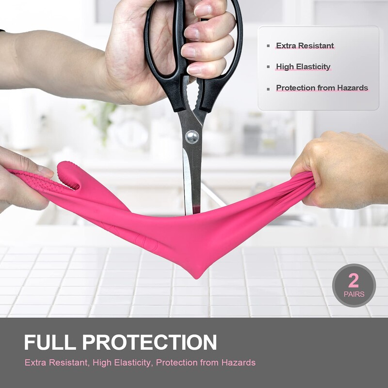 Mănuși noi, flexibile, confortabile, de cauciuc, curate, mănuși industriale groase de protecție, mănuși impermeabile, din latex, pentru spălat vase