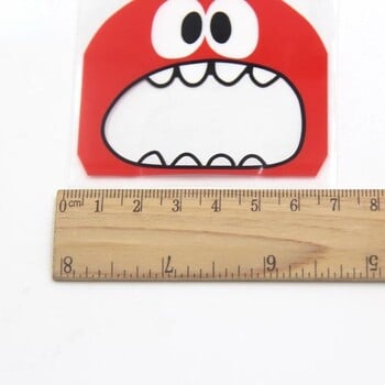 200 τμχ 7x7 cm Cute Big Mouth Monster Πλαστική τσάντα OPP Αυτοκόλλητη Μπομπονιέρα Γάμου Γάμου Μπομπονιέρα Τσάντες συσκευασίας δώρου