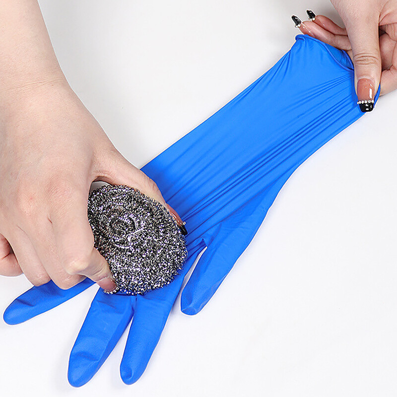 100PC нитрилни ръкавици за еднократна употреба Кухненски латексови ръкавици Домашно почистване Красота Бръснар Хранителни ръкавици за печене на торти Инструмент за готвене