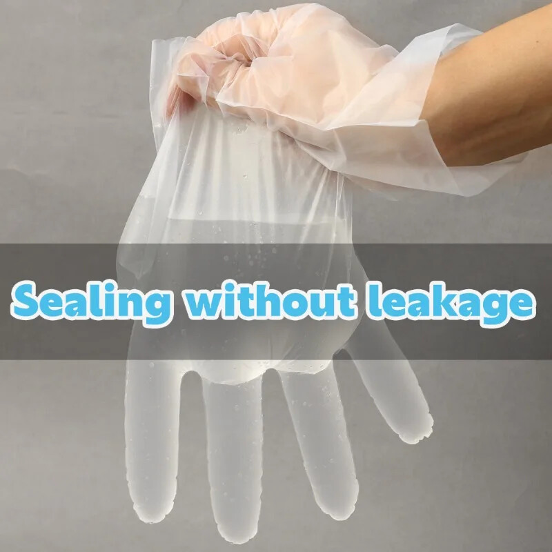 120/40 buc. Mănuși fără latex Mănuși de unică folosință TPE, transparente, anti-alunecare, pentru siguranța muncii, mănuși de curățare de uz casnic de calitate alimentară