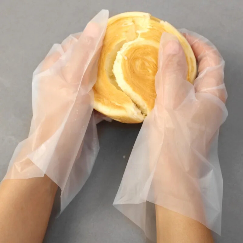 120/40 buc. Mănuși fără latex Mănuși de unică folosință TPE, transparente, anti-alunecare, pentru siguranța muncii, mănuși de curățare de uz casnic de calitate alimentară