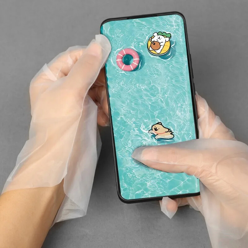 120/40 buc. Mănuși fără latex Mănuși de unică folosință TPE, transparente, anti-alunecare, pentru siguranța muncii, mănuși de curățare de uz casnic de calitate alimentară