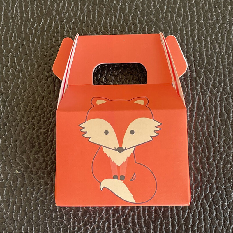 10 бр. Кутия за бонбони Fox Birthday Decorations Woodland Theme Baby Shower Консумативи Кутия за лакомства за Детски рожден ден Декорация на екстри