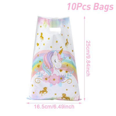 Unicorn Candy Rokassomas Vienradža tēma Dzimšanas dienas svinību dekorēšana Bērniem Dāvanu iesaiņošanas soma Bērnu duša meiteņu ballīšu piederumi gardumu soma