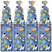 50 τμχ Cartoon Outer Space Theme Astronaut Party Τσάντα συσκευασίας Τσάντα συσκευασίας για κέικ καραμέλα Τσάντα μπομπονιέρες για Happy Birthday Party