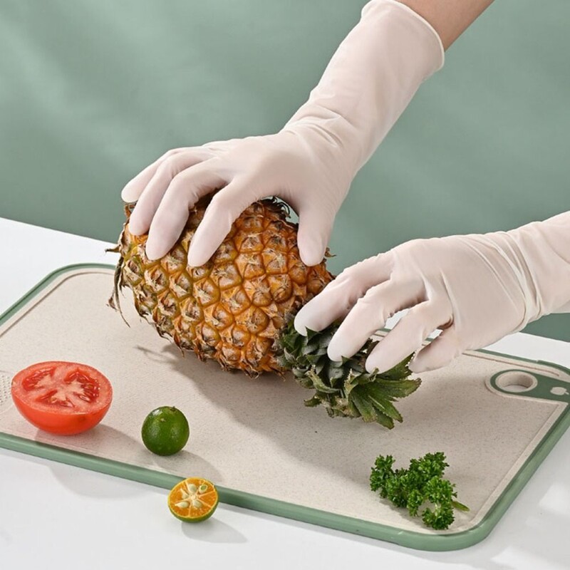 30 vnt. vienkartinės pirštinės buitinis valymas virtuvės indų plovimas patvarios maisto klasės pailgintos sutirštintos vandeniui atsparios pirštinės