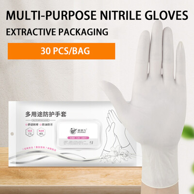 9 "50 tükki ühekordsed kindad, pulbrivabad / köögitoidu ühekordsed tsiviilotstarbelised nitriilkindad