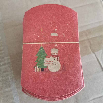 10pc9x7x2,5cm kraft Χάρτινο κουτί σε σχήμα μαξιλαριού Μπομπονιέρα γάμου Κουτιά δώρου για παιδικό ντους στο σπίτι Προμήθειες γενεθλίων για παιδιά
