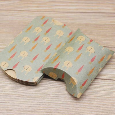 10pc9x7x2,5cm kraft Χάρτινο κουτί σε σχήμα μαξιλαριού Μπομπονιέρα γάμου Κουτιά δώρου για παιδικό ντους στο σπίτι Προμήθειες γενεθλίων για παιδιά