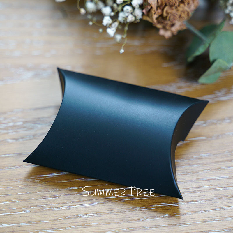 50/100 de bucăți cutii de bomboane pentru pernă, cutie de cadou din hârtie kraft, ambalaj pentru petrecerea de nuntă, accesorii de bricolaj, pentru decorare, pentru baby shower