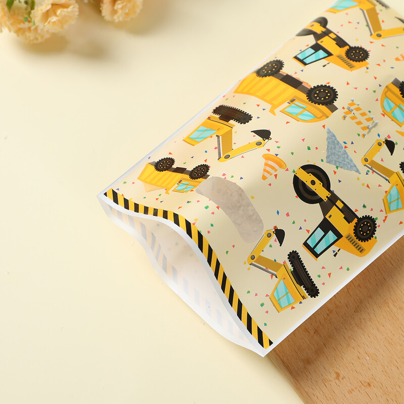 Saci de bomboane pentru constructii Saci de bomboane pentru biscuiti Inginerie tema vehiculului Decor petrecere de aniversare Copii Baiat Rechizite pentru Baby Shower Saci cadou