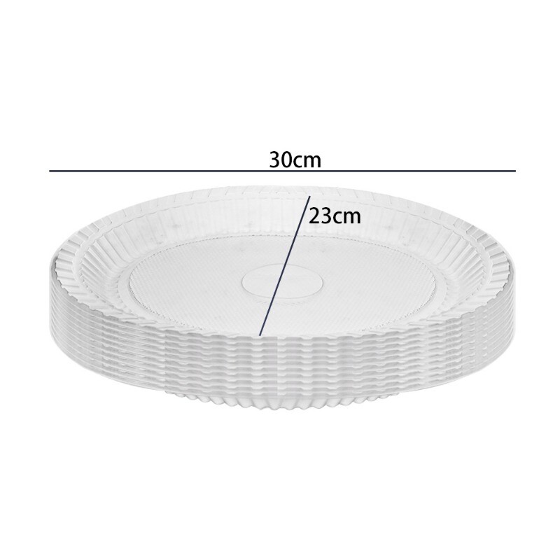 10/20 bucăți farfurii îngroșate de unică folosință, din plastic pentru salată, farfurie cu fructe, rezistente la temperaturi înalte, veselă de bufet pentru grătar