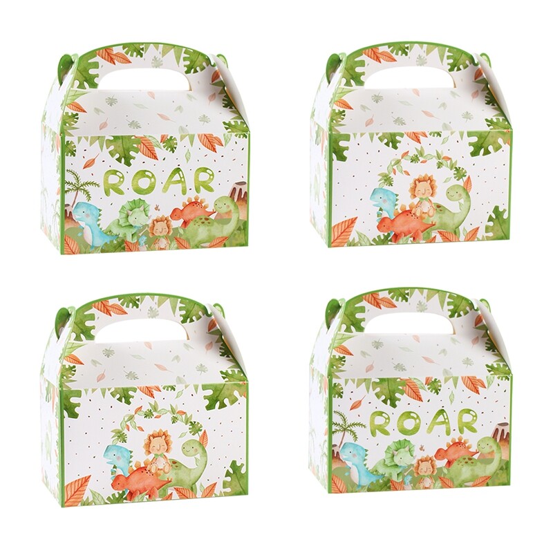 Jungle Safari Animale Cutii cu bomboane Decoratiuni pentru petrecerea de aniversare Cutie de ambalare pentru cadouri pentru copii Wild One, pentru baby Shower, cutie de consumabile, pungă