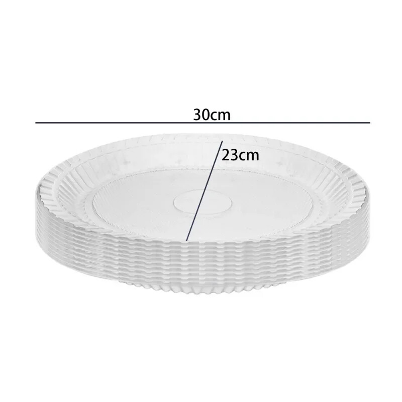 10/20 bucăți farfurii de unică folosință din plastic pentru salată cu fructe farfurie rezistente la temperaturi înalte pentru grătar bufet veselă îngroșată