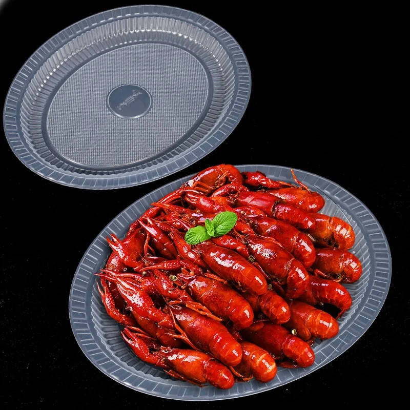 10 vnt skaidraus plastiko lėkštės vienkartinės, didelės talpos vakarienės lėkštės salotų desertų padėklas Namų vakarėlis mažos torto lėkštės Skaidrus dekoras