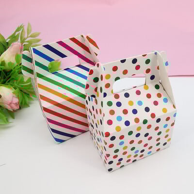 Τσάντα Dinosaur Paper Candy Box, Μπομπονιέρες Jungle Party, Cracker Cookie Box Bag for Packaging Treat Kids Birthday Box, 10τμχ
