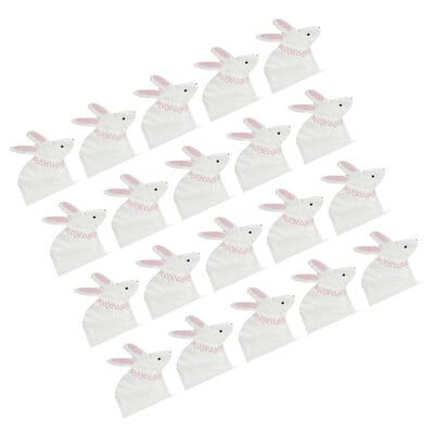 1 σετ 20 τεμ. Κιτ χαρτοπετσέτας μιας χρήσης Cartoon Rabbit Papkin Lovely Paper Kit πετσετών για Παιδικό πάρτι γενεθλίων Use Rabbit Napkin Sty