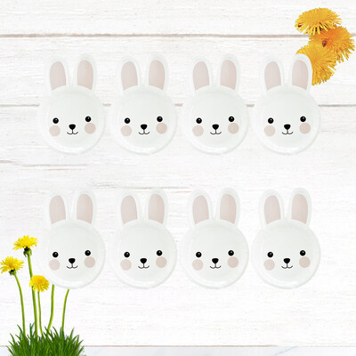 1 set de 20 de bucăți set de șervețele de unică folosință șervețel de iepure din desene animate kit de șervețele de hârtie minunat pentru petrecerea de aniversare pentru copii.