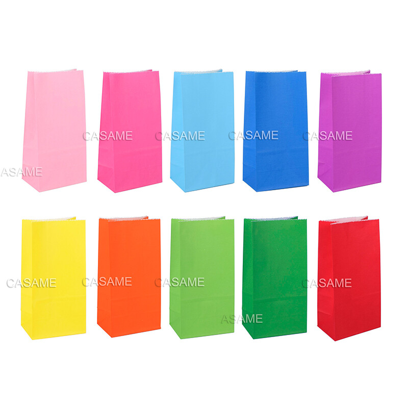 25/50 buc. Saci de hârtie pentru bomboane Ambalare pentru alimente Pungi de hârtie Saci de cadou Baby Shower Ziua de naștere Decorare pentru petrecere de nuntă Saci de hârtie de artizanat