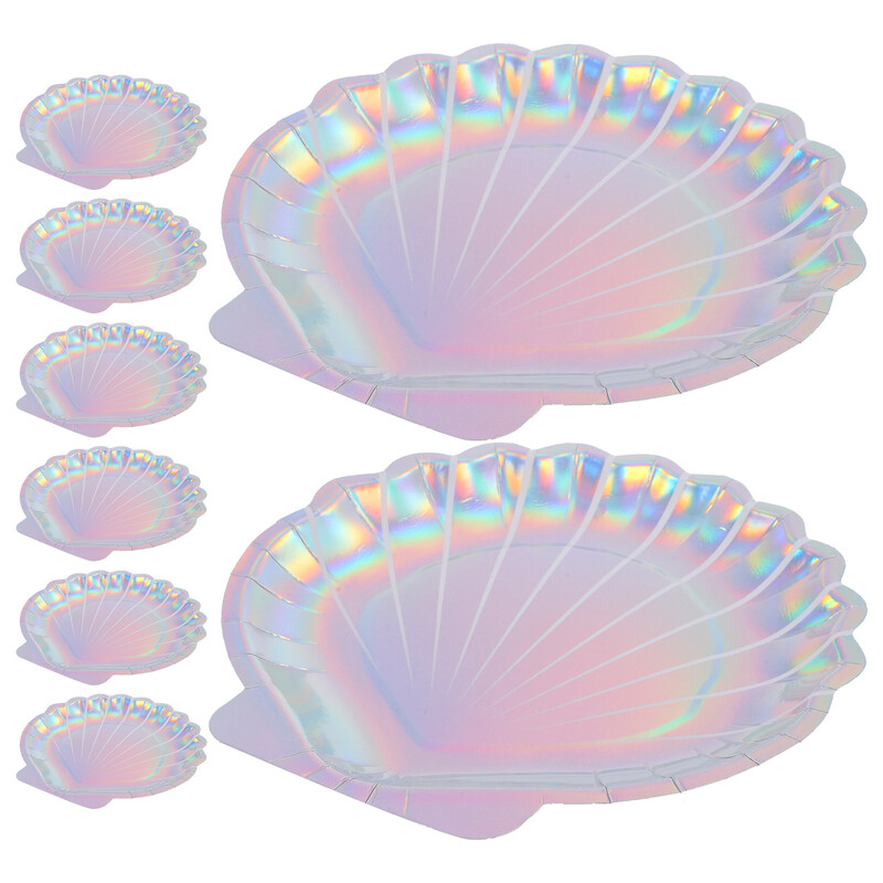 8 bucăți farfurie din hârtie cu coajă de prăjitură farfurii pentru tacâmuri pentru petrecere, vacanță, masă