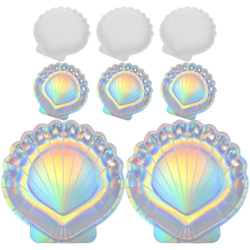 8 bucăți farfurie din hârtie cu coajă de prăjitură farfurii pentru tacâmuri pentru petrecere, vacanță, masă