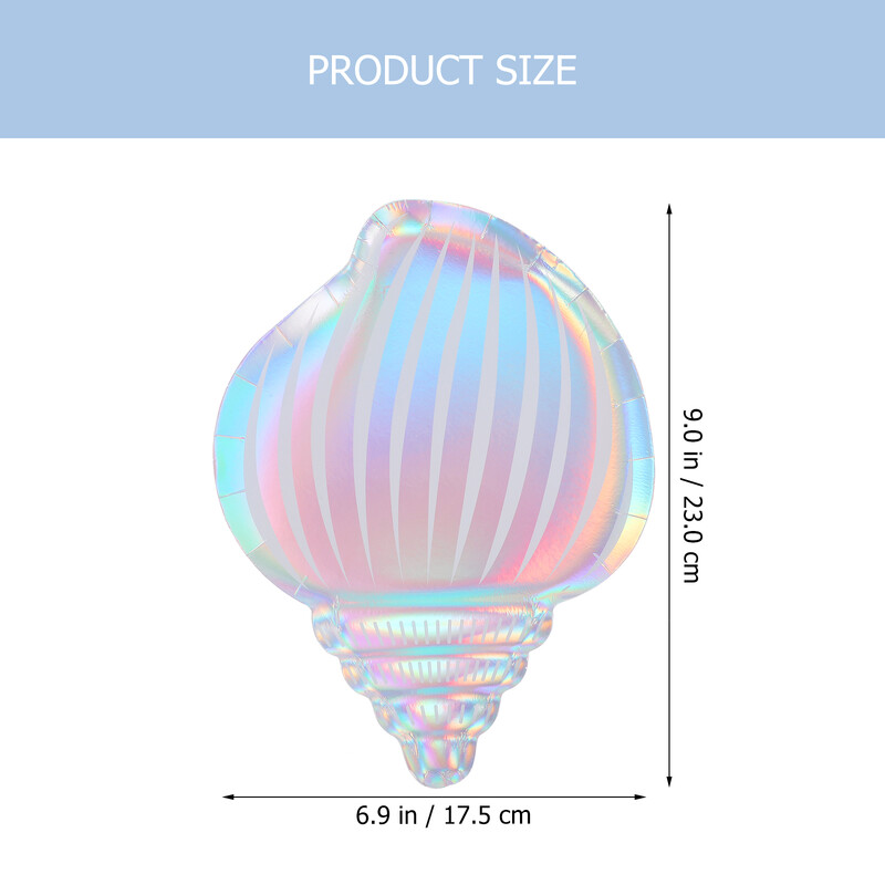 PLĂUTA DE APERIU CU COCHILE Farfurii din hârtie Tavă Desert Sirenă Rechizite pentru petreceri Tacâmuri pentru copii