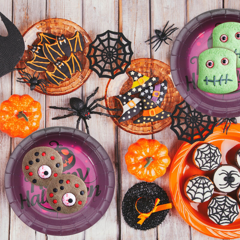 20 buc Rechizite pentru petreceri Vesălă Tacâmuri de unică folosință Farfurii din hârtie Îmbrăcăminte Carnaval