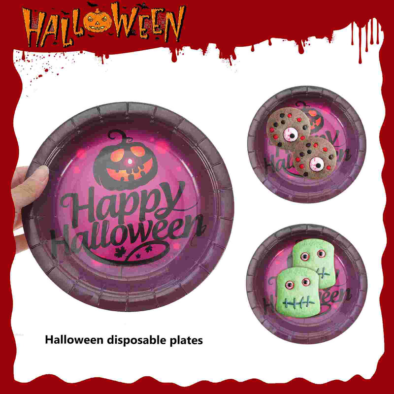 20 buc Rechizite pentru petreceri Vesălă Tacâmuri de unică folosință Farfurii din hârtie Îmbrăcăminte Carnaval