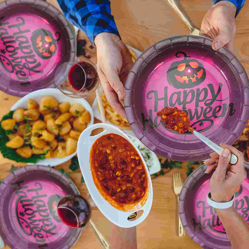 20 buc Rechizite pentru petreceri Vesălă Tacâmuri de unică folosință Farfurii din hârtie Îmbrăcăminte Carnaval