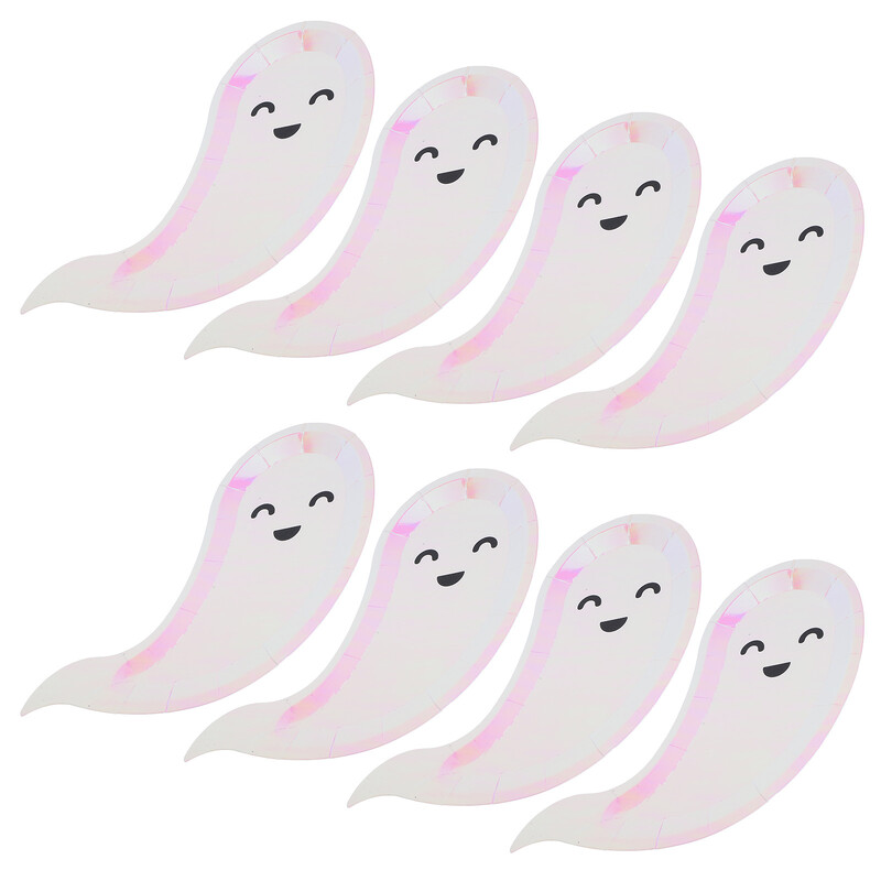 8 bucăți farfurie fantomă din hârtie cina decorațiuni pentru baie masa de sufragerie în formă de consumabile pentru petreceri farfurii veselă pentru festivaluri alimentare