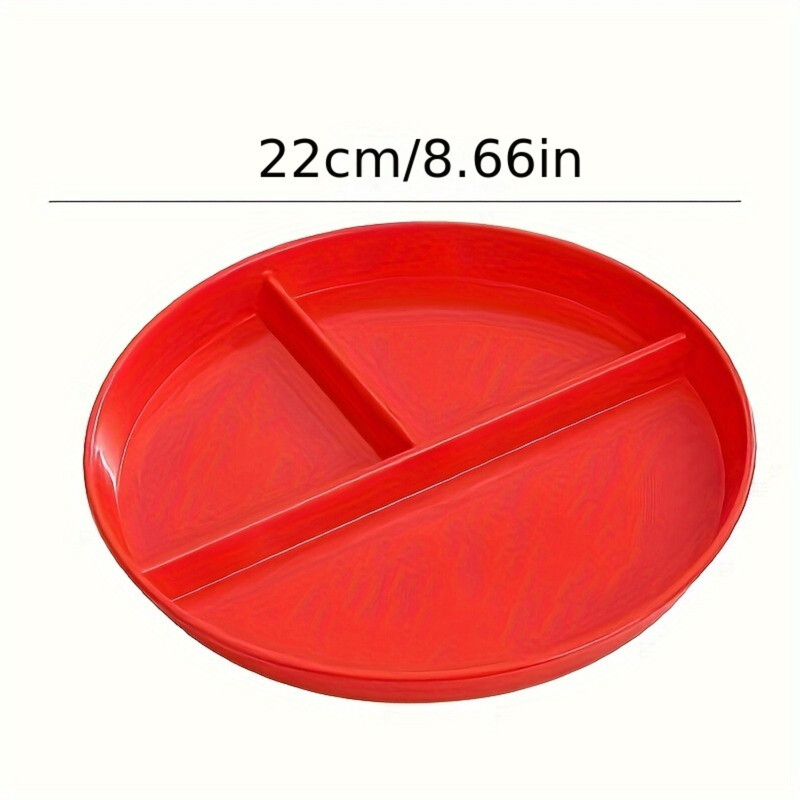 2 bucăți/set farfurii împărțite, farfurii rotunde pătrate din PP, farfurii de servire, pentru petrecere de picnic la restaurant, rechizite pentru petreceri, veselă