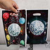 Τσάντες συσκευασίας 20 τμχ Mirror Music Disco Ball Τσάντες συσκευασίας Μπισκότα Candy Bag for 70s Disco Theme Birthday Party Favors Διακόσμηση τσάντας