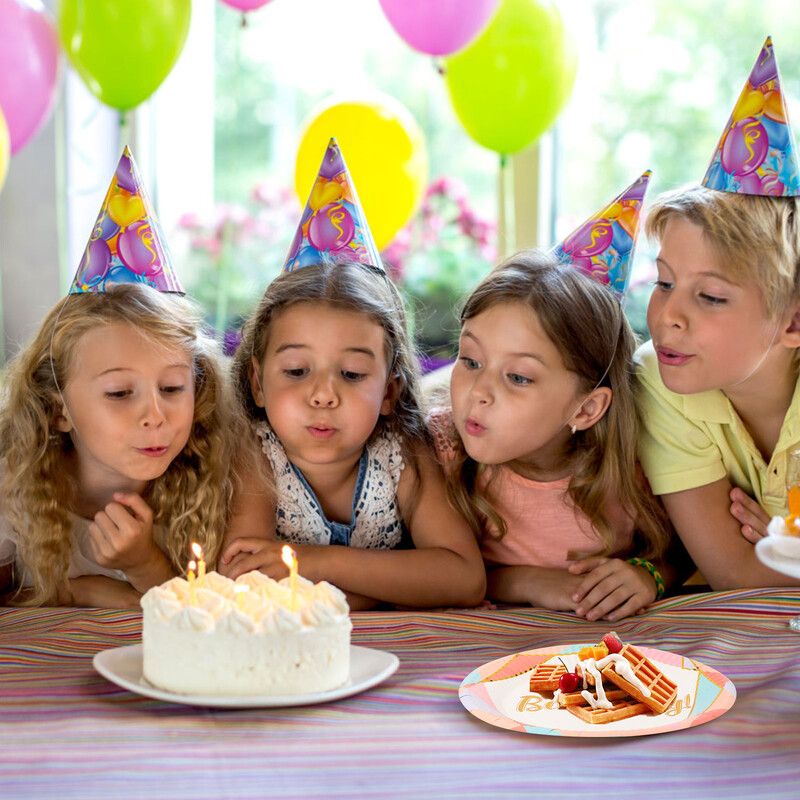 20 buc. farfurie de hârtie colorată farfurii pentru petrecere tigaie rotundă pentru prăjituri, pentru bronzare, pentru ziua de naștere, produse decorative