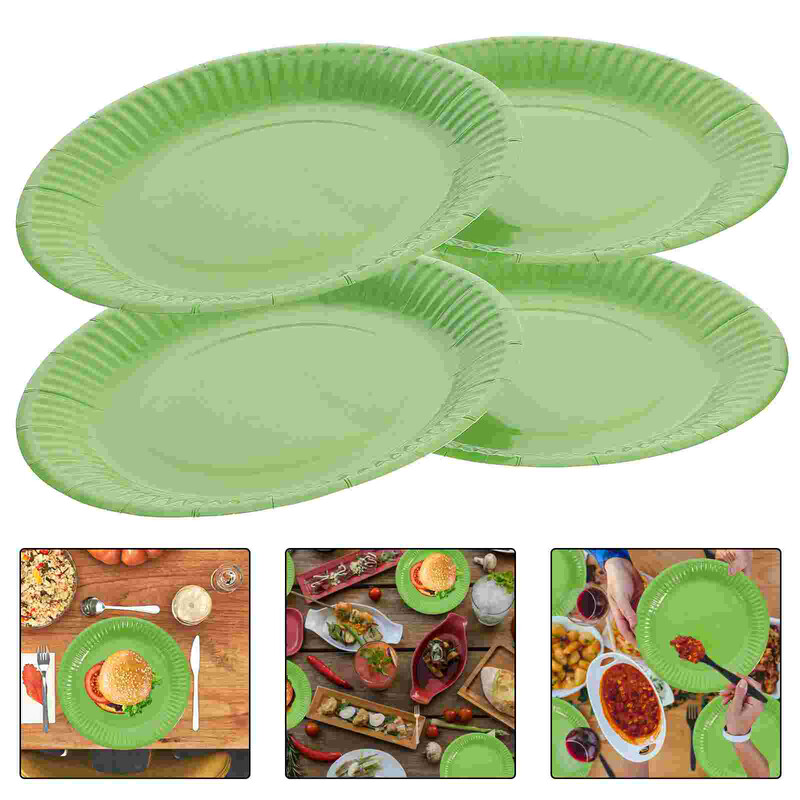 20 buc. tăvi de hârtie de 7 inchi, farfurii farfurii de cină, tigăi foarte mari, tigaie plate, stivuite, petrecere în vrac