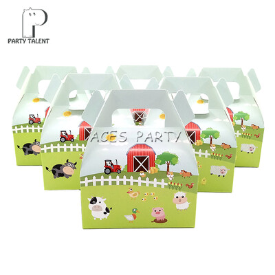 24 τμχ/Παρτίδα Candy Box Τσάντες δώρου για παιδιά Νέο Dinosaur Dino Theme Party Baby Shower Favor Supplies