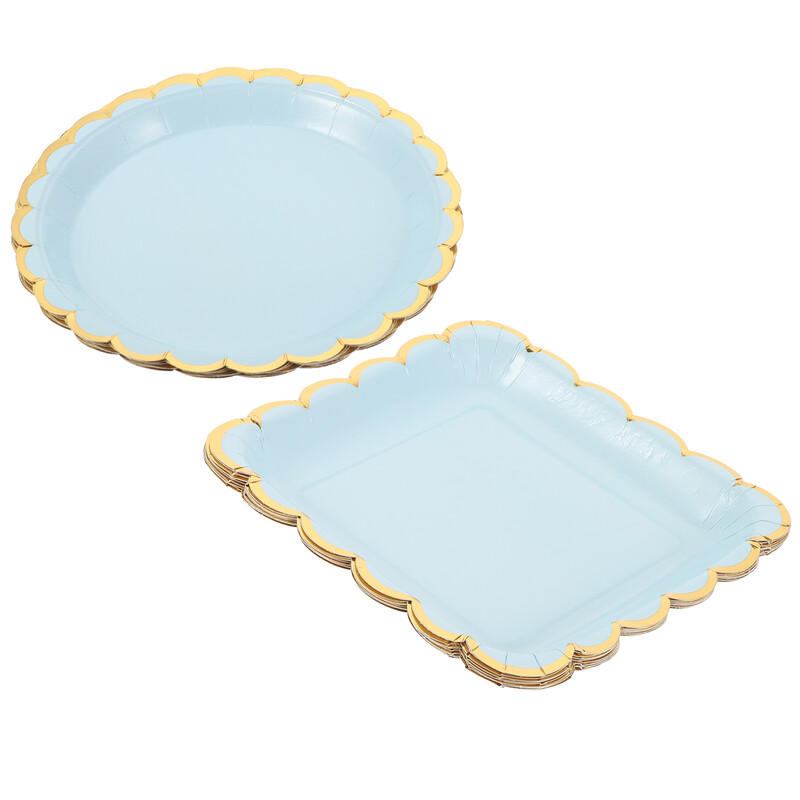 20 buc. farfurie pătrată roz de hârtie farfurii pentru cină adunare fructe prăjituri petrecere vesela ușoară festival de vacanță mâncare tigaie desert